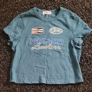 Women's Blue Crop Top